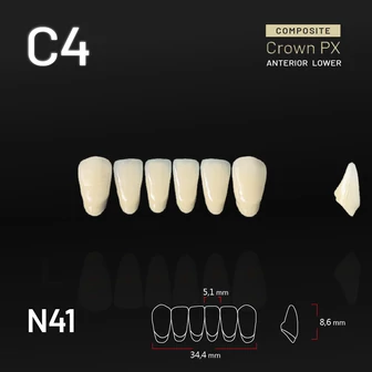 Yamahachi Composit Crown alsó metsző C4 N41 Yamahachi Composit Crown alsó metsző C4 N41