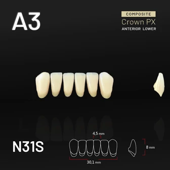 Yamahachi Composit Crown alsó metsző A3 N31S