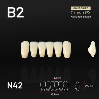 Yamahachi Composit Crown alsó metsző B2 N42