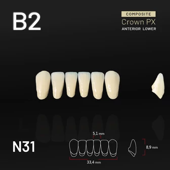 Yamahachi Composit Crown alsó metsző B2 N31