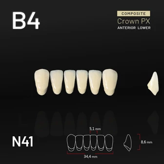 Yamahachi Composit Crown alsó metsző B4 N41 Yamahachi Composit Crown alsó metsző B4 N41