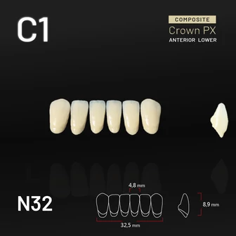 Yamahachi Composit Crown alsó metsző C1 N32