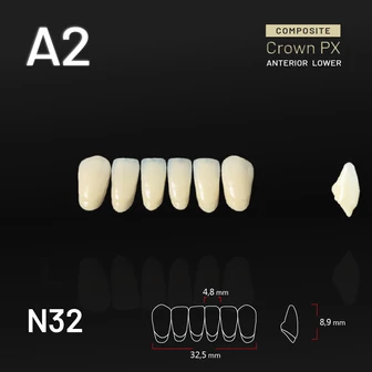 Yamahachi Composit Crown PX lower anterior A2-N32