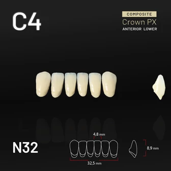 Yamahachi Composit Crown alsó metsző C4 N32