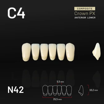 Yamahachi Composit Crown alsó metsző C4 N42