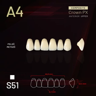 Yamahachi Composit Crown felső metsző A4 S51