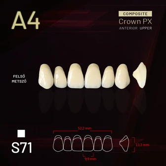 Yamahachi Composit Crown felső metsző A4 S71