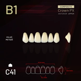 Yamahachi Composit Crown felső metsző B1 C41