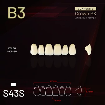 Yamahachi Composit Crown felső metsző B3-S43S