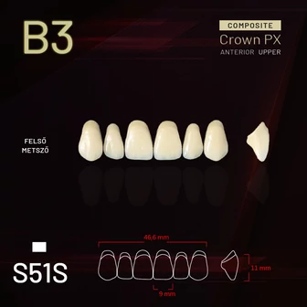 Yamahachi Composit Crown felső metsző B3 S51S