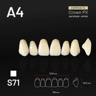Yamahachi Composit Crown felső metsző A4 S71 Yamahachi Composit Crown felső metsző A4 S71