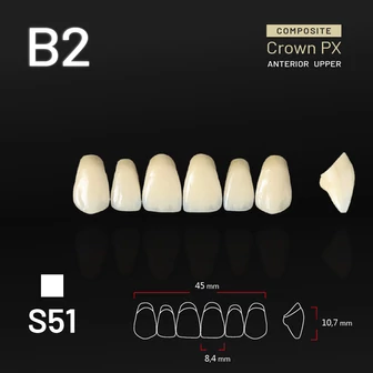 Yamahachi Composit Crown felső metsző B2 S51