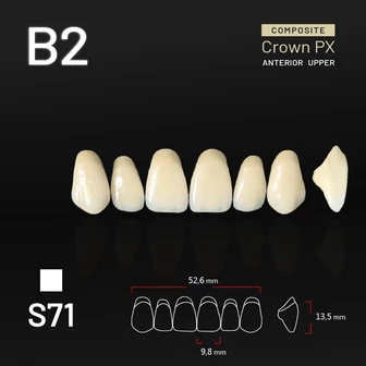 Yamahachi Composit Crown felső metsző B2 S71