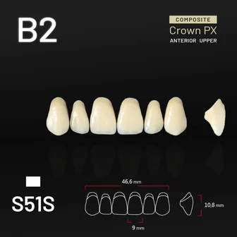 Yamahachi Composit Crown felső metsző B2 S51S