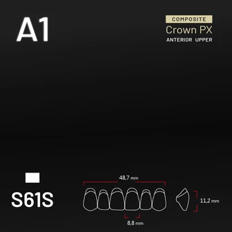 Yamahachi Composit Crown felső metsző A1 S61S