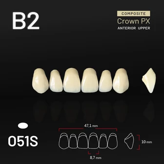 Yamahachi Composit Crown felső metsző B2 O51S