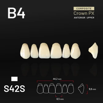 Yamahachi Composit Crown felső metsző B4 S42S Yamahachi Composit Crown felső metsző B4 S42S