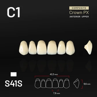 Yamahachi Composit Crown PX upper anterior C1-S41S