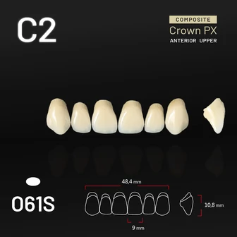 Yamahachi Composit Crown felső metsző C2 O61S Yamahachi Composit Crown felső metsző C2 O61S