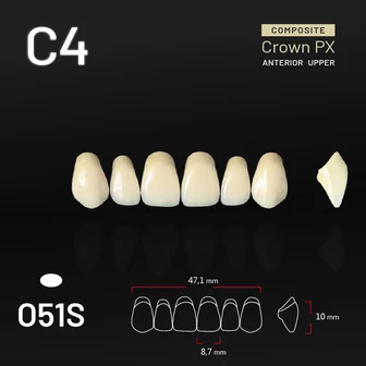 Yamahachi Composit Crown felső metsző C4 O51S