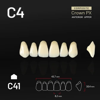 Yamahachi Composit Crown felső metsző C4 C41