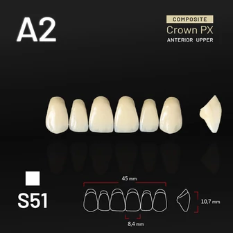 Yamahachi Composit Crown felső metsző A2 S51