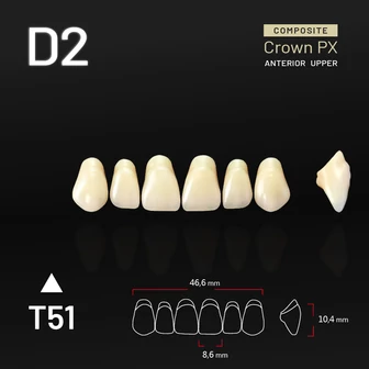 Yamahachi Composit Crown felső metsző D2-T51