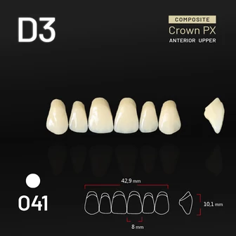 Yamahachi Composit Crown felső metsző D3 O41 Yamahachi Composit Crown felső metsző D3 O41