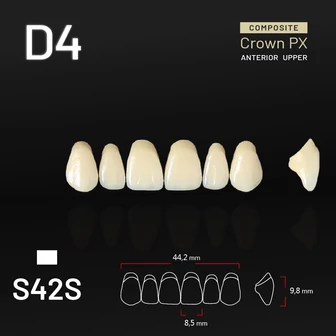 Yamahachi Composit Crown felső metsző D4 S42S