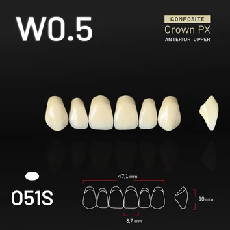 Yamahachi Composit Crown PX upper anterior W0,5-O51S