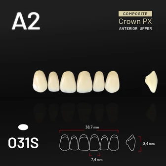 Yamahachi Composit Crown felső metsző A2 O31S Yamahachi Composit Crown felső metsző A2 O31S