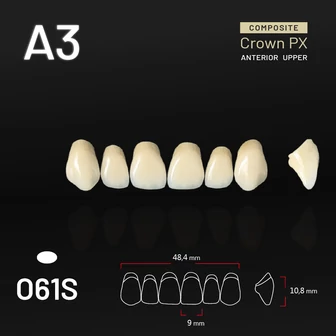 Yamahachi Composit Crown felső metsző A3 O61S Yamahachi Composit Crown felső metsző A3 O61S
