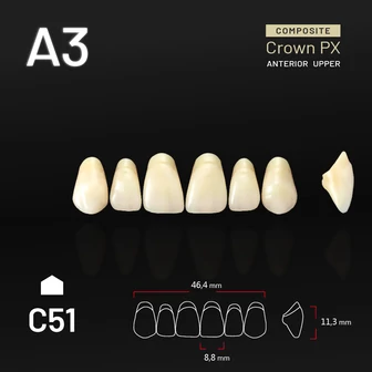 Yamahachi Composit Crown felső metsző A3 C51