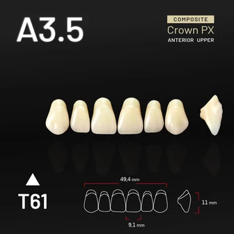 Yamahachi Composit Crown felső metsző A3,5-T61