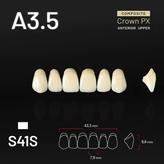 Yamahachi Composit Crown felső metsző A3,5 S41S