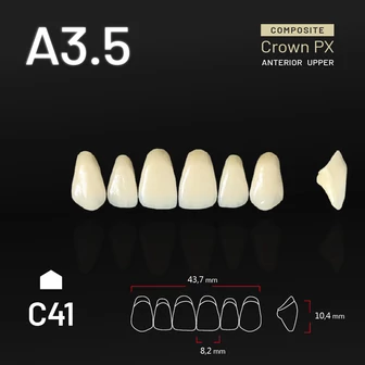 Yamahachi Composit Crown felső metsző A3,5 C41