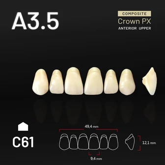 Yamahachi Composit Crown felső metsző A3,5-C61