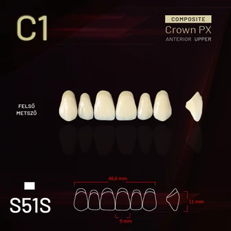 Yamahachi Composit Crown felső metsző C1 S51S