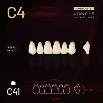 Yamahachi Composit Crown felső metsző C4 C41