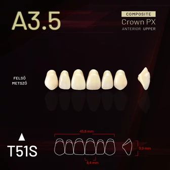 YM Composit Crown Felső metsző A3.5-T51S