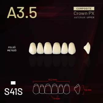 Yamahachi Composit Crown felső metsző A3,5 S41S