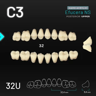 Yamahachi Acryl Efucera NS upper posterior C3-32U