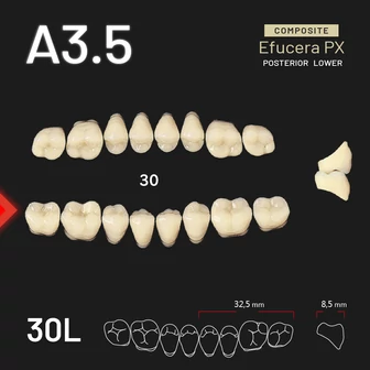 Yamahachi Kompozit Efucera PX alsó rágó A3,5-30L
