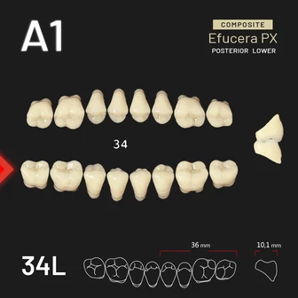 Yamahachi Kompozit Efucera PX alsó rágó A1-34L
