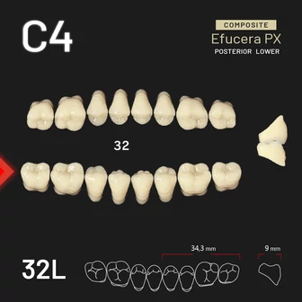 Yamahachi Composit EFUCERA alsó rágó C4 32L