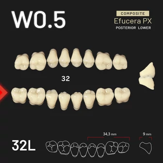 Yamahachi Kompozit Efucera PX alsó rágó W0,5-32L