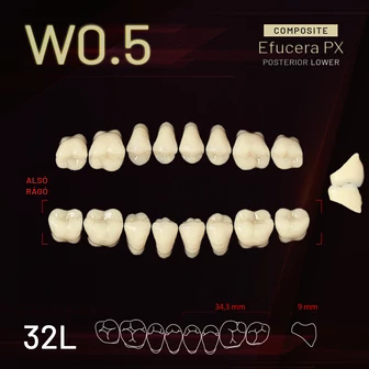 Yamahachi Composit EFUCERA rágó alsó W0,5-30L