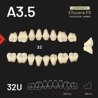 Yamahachi Composit EFUCERA felső rágó A3,5 32U