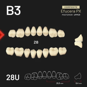 Yamahachi Composit EFUCERA felső rágó B3 28U