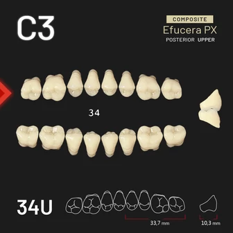 Yamahachi Composit EFUCERA felső rágó C3 34U